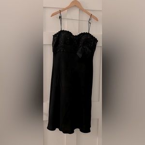 Jones New York Black Strapless/Straps A-line Sweetheart Cocktail Dress